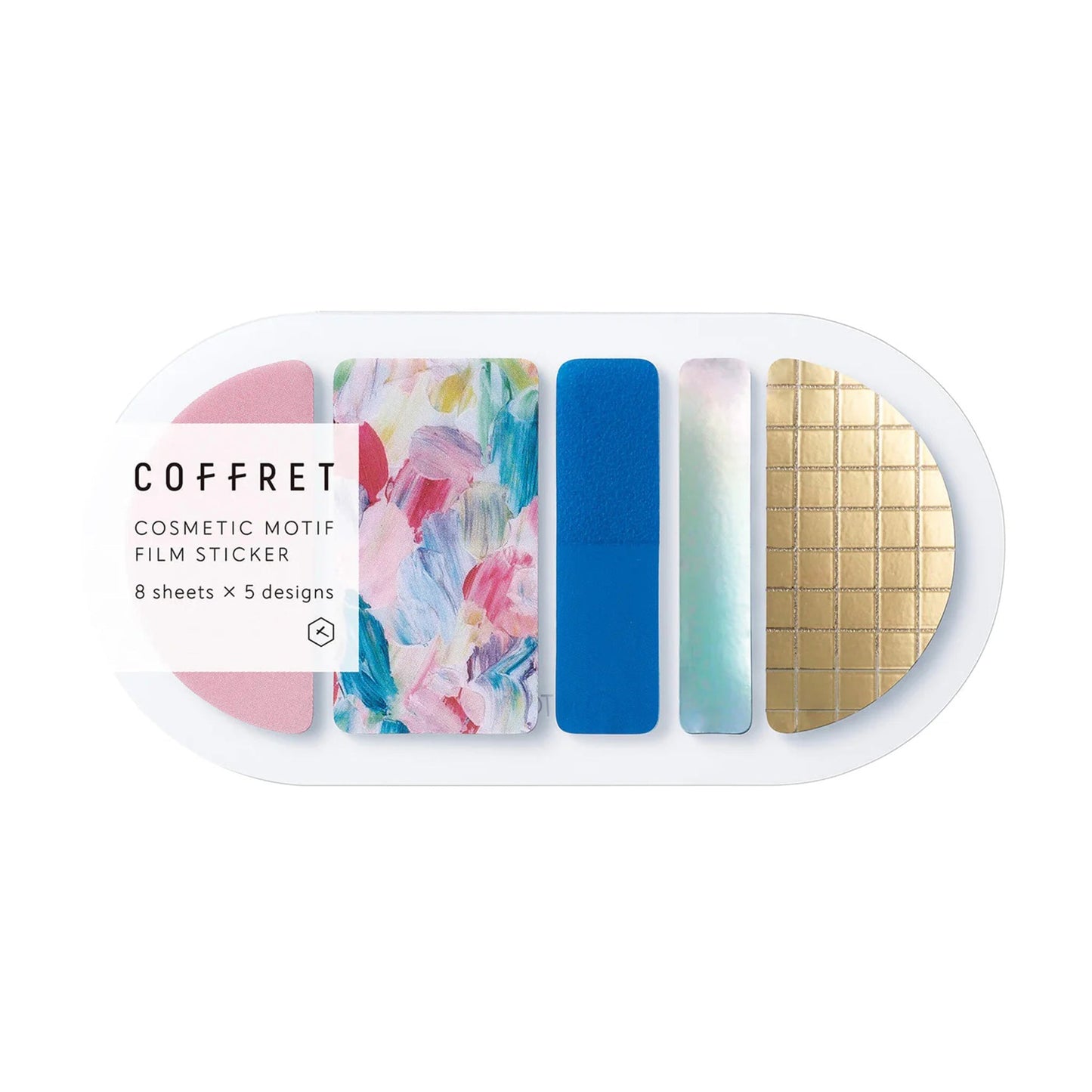 King Jim HITOTOKI COFFRET Cosmetic Motif Film Sticker - Round / Pink Float - Flake Stickers