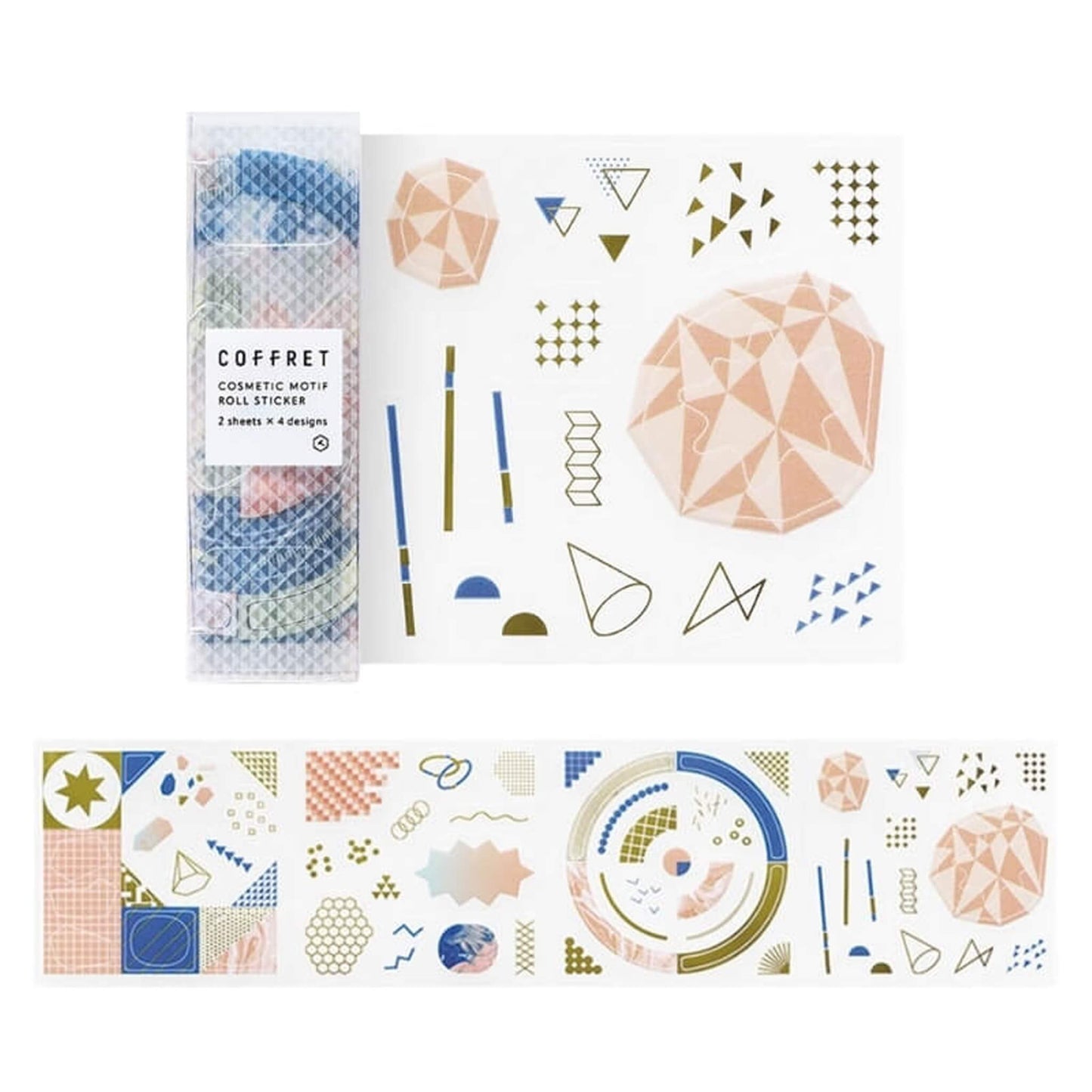 King Jim HITOTOKI COFFRET Roll Sticker - Apricot Orange - Sticker Sheets