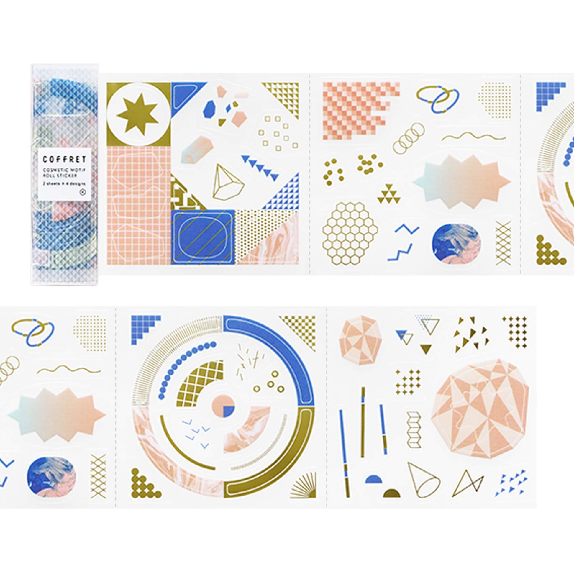 King Jim HITOTOKI COFFRET Roll Sticker - Apricot Orange - Sticker Sheets