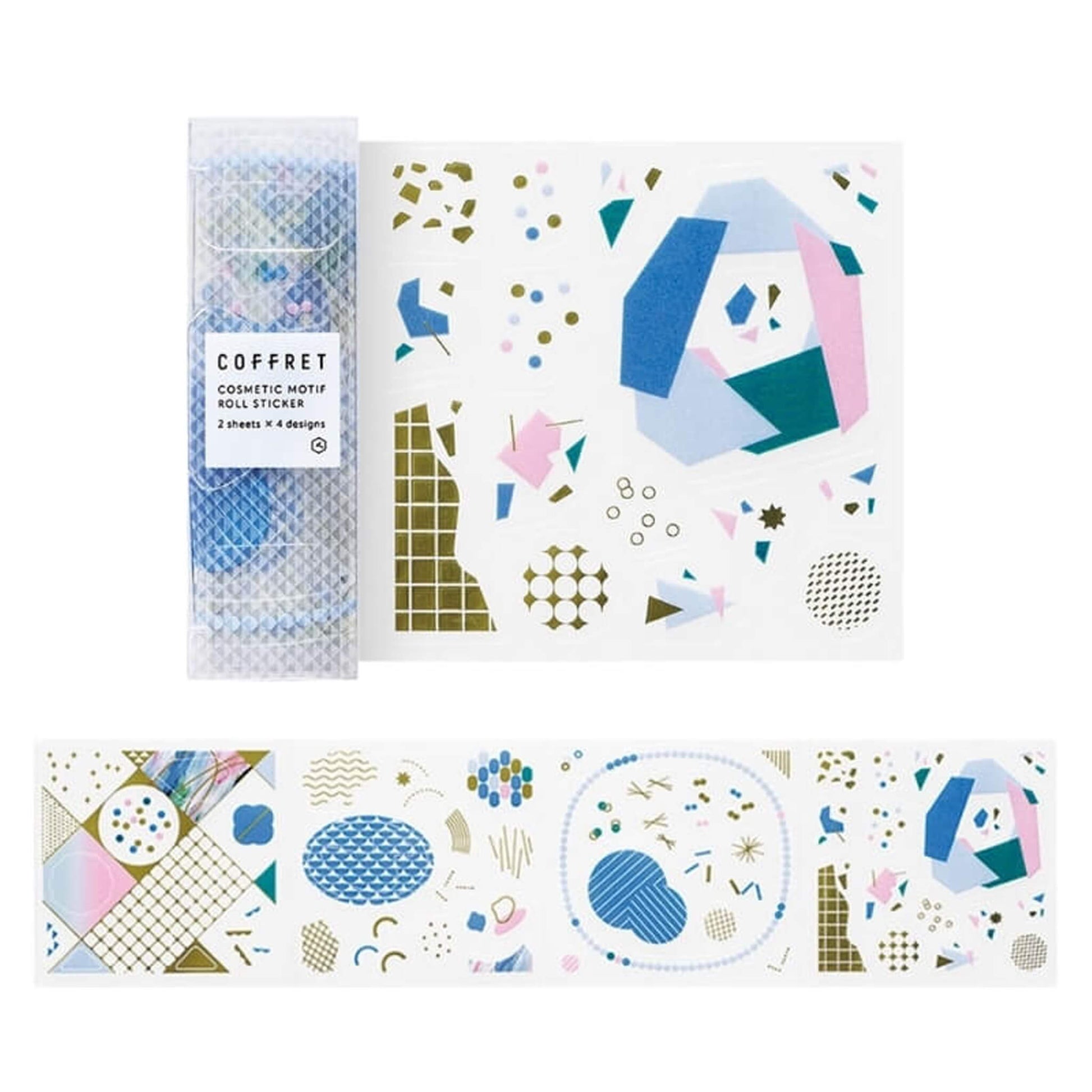 King Jim HITOTOKI COFFRET Roll Sticker - Lagoon Blue - Sticker Sheets