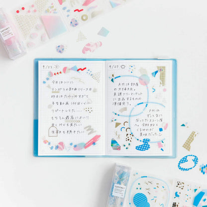 King Jim HITOTOKI COFFRET Roll Sticker - Lilac Pink - Sticker Sheets