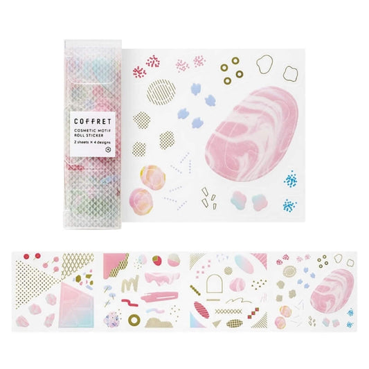 King Jim HITOTOKI COFFRET Roll Sticker - Lilac Pink - Sticker Sheets