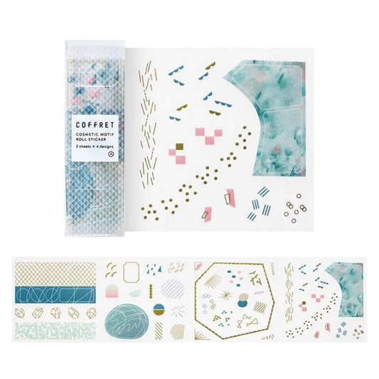 King Jim HITOTOKI COFFRET Roll Sticker - Peacock Green - Sticker Sheets