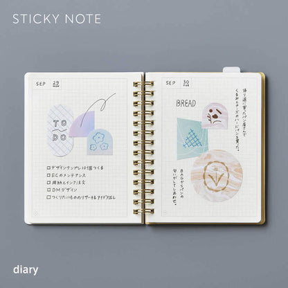 King Jim HITOTOKI COFFRET Sticky Notes - Lilac Pink - Sticky Notes