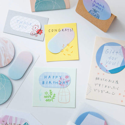 King Jim HITOTOKI COFFRET Sticky Notes - Peacock Green - Sticky Notes