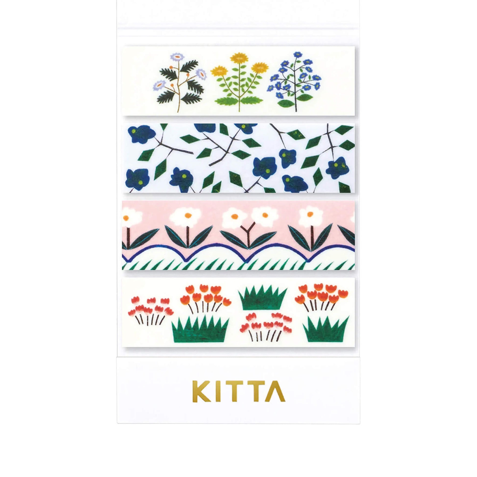 King Jim HITOTOKI KITTA Basic Washi Tape - Flower 5 - Kitta