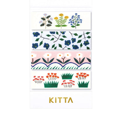 King Jim HITOTOKI KITTA Basic Washi Tape - Flower 5 - Kitta