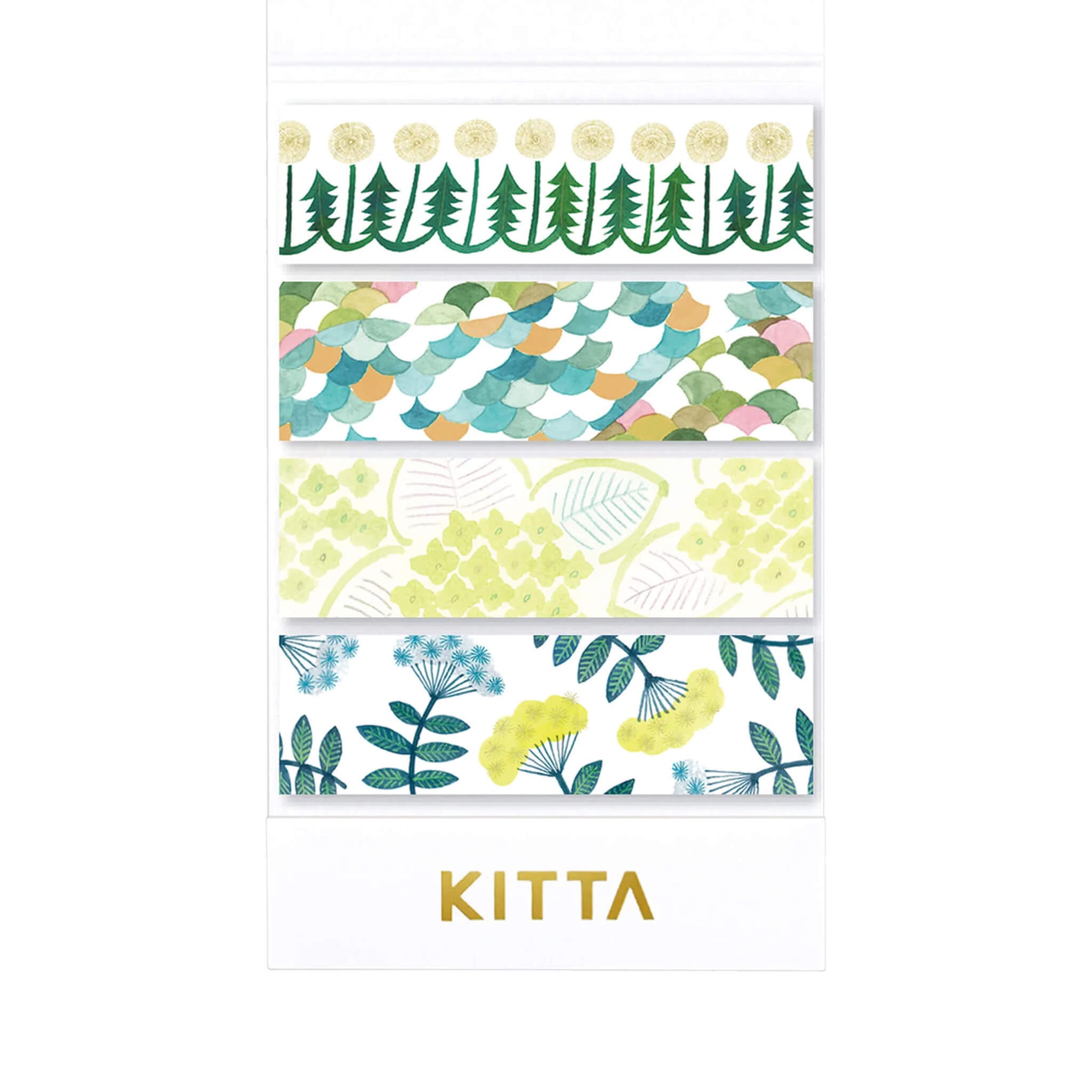 King Jim HITOTOKI KITTA Basic Washi Tape - Flower 8 - Kitta