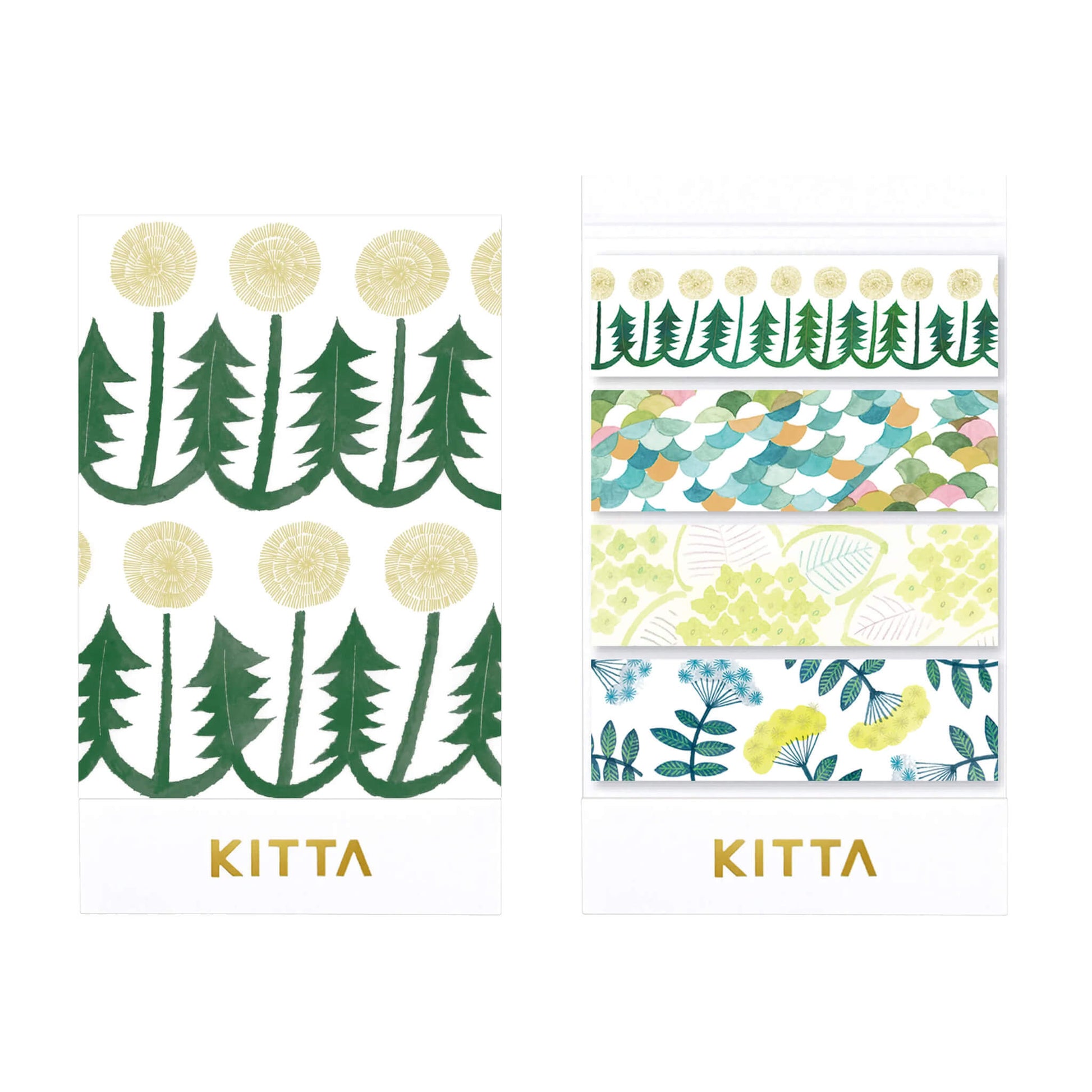 King Jim HITOTOKI KITTA Basic Washi Tape - Flower 8 - Kitta