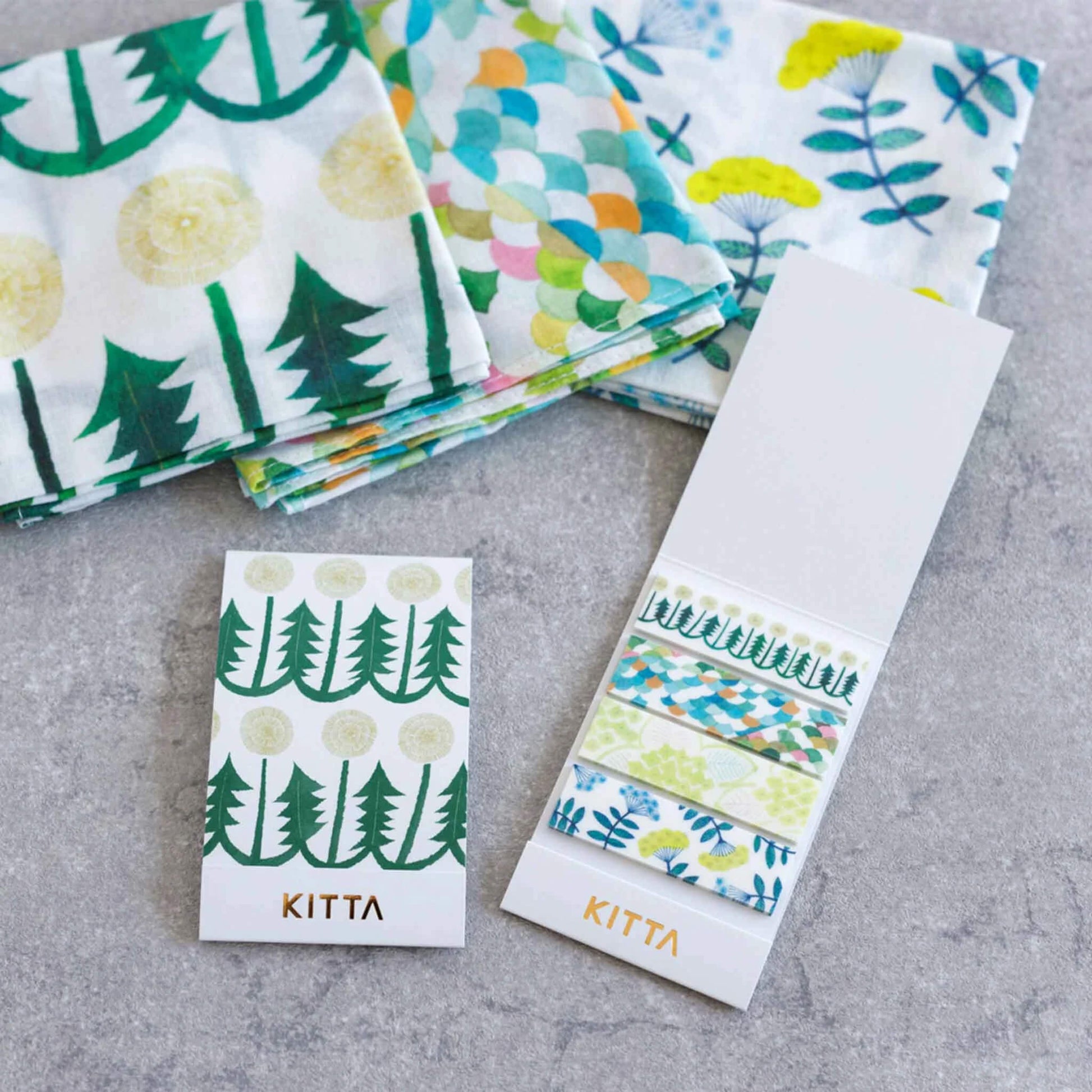 King Jim HITOTOKI KITTA Basic Washi Tape - Flower 8 - Kitta