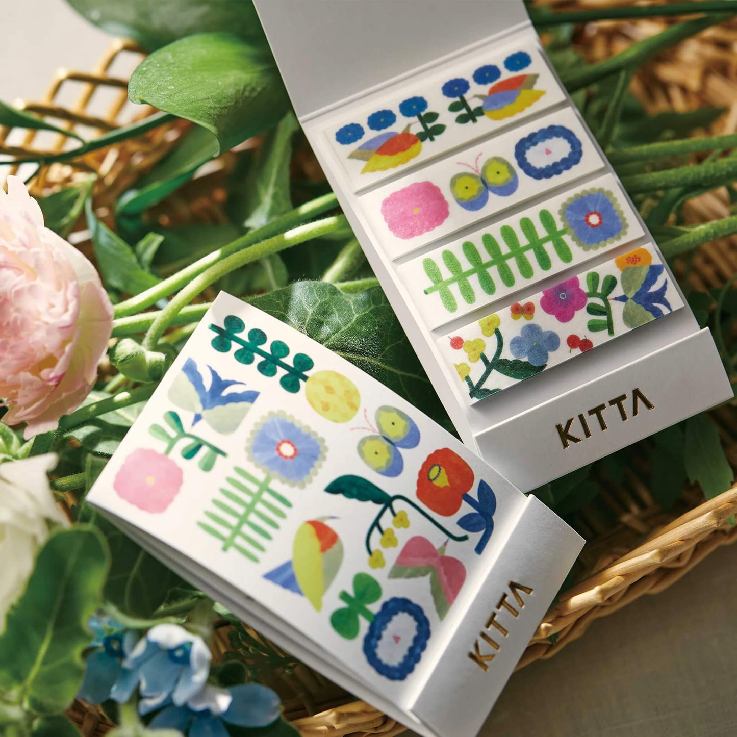 King Jim HITOTOKI KITTA Basic Washi Tape - Hidamari - Kitta