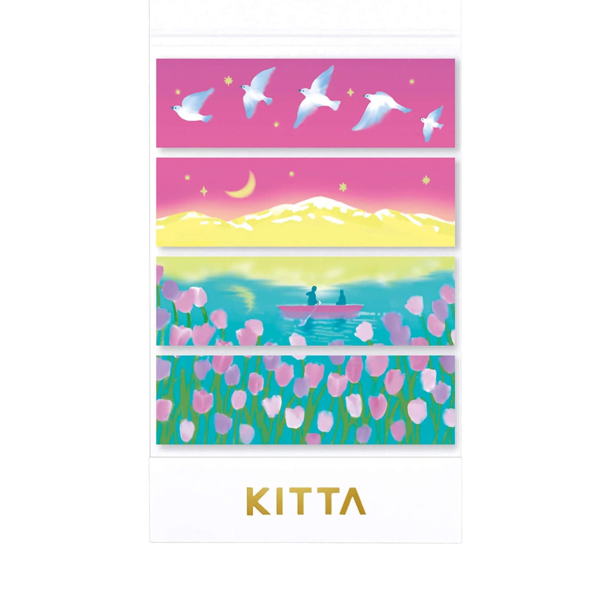 King Jim HITOTOKI KITTA Basic Washi Tape - Mizuumi - Kitta