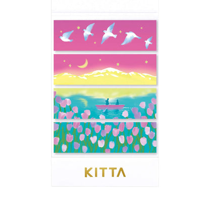 King Jim HITOTOKI KITTA Basic Washi Tape - Mizuumi - Kitta