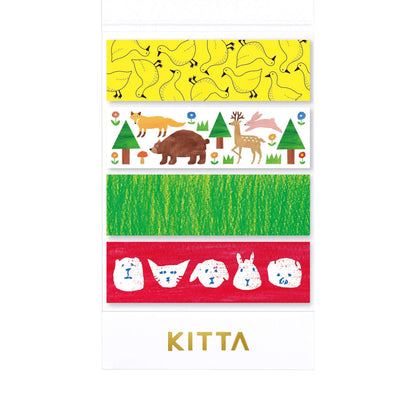 King Jim HITOTOKI KITTA Basic Washi Tape Reprinted - Animal - Kitta