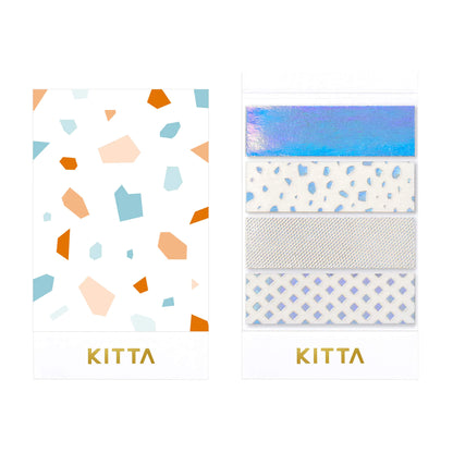 King Jim HITOTOKI KITTA Basic Washi Tape Reprinted - Kakera (Foil) - Kitta