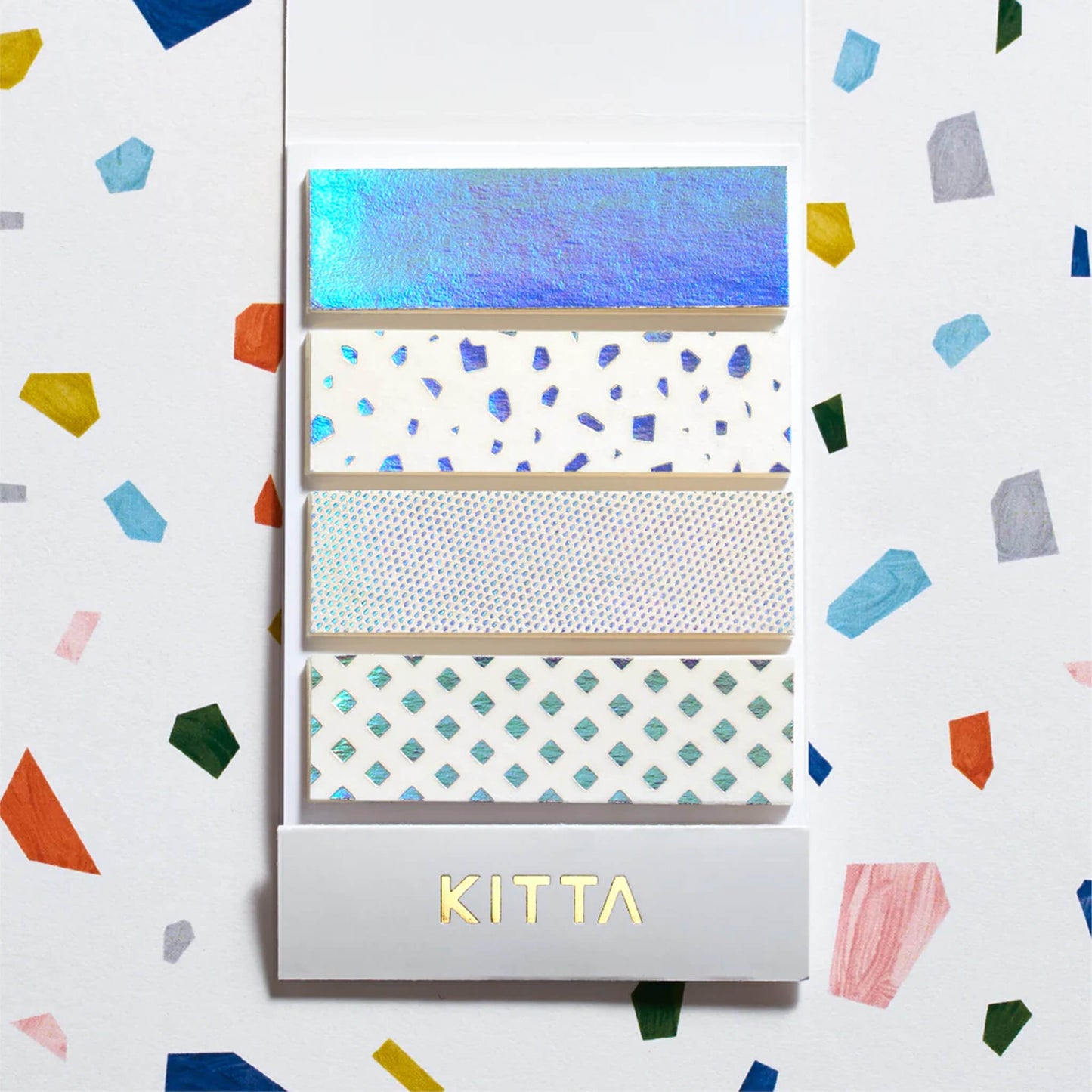 King Jim HITOTOKI KITTA Basic Washi Tape Reprinted - Kakera (Foil) - Kitta
