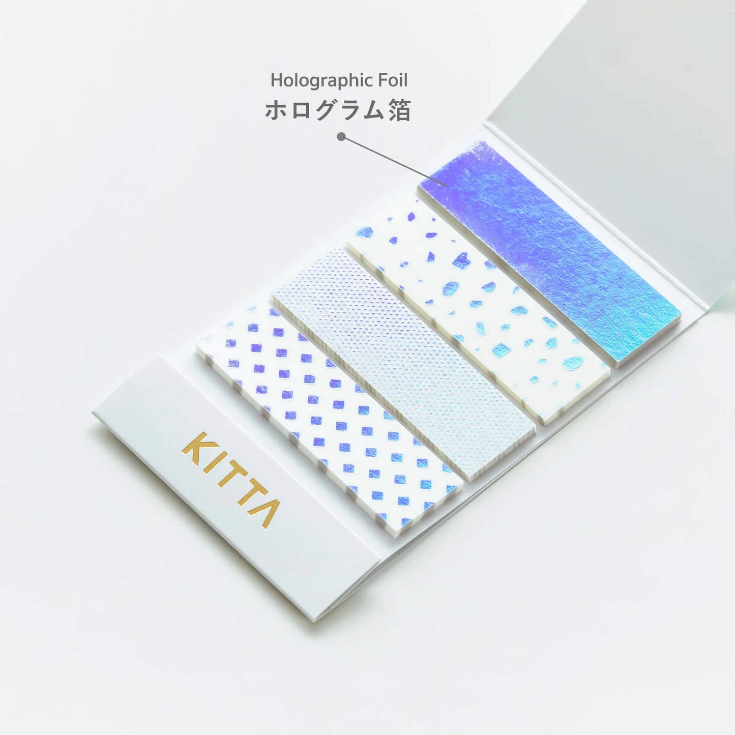 King Jim HITOTOKI KITTA Basic Washi Tape Reprinted - Kakera (Foil) - Kitta