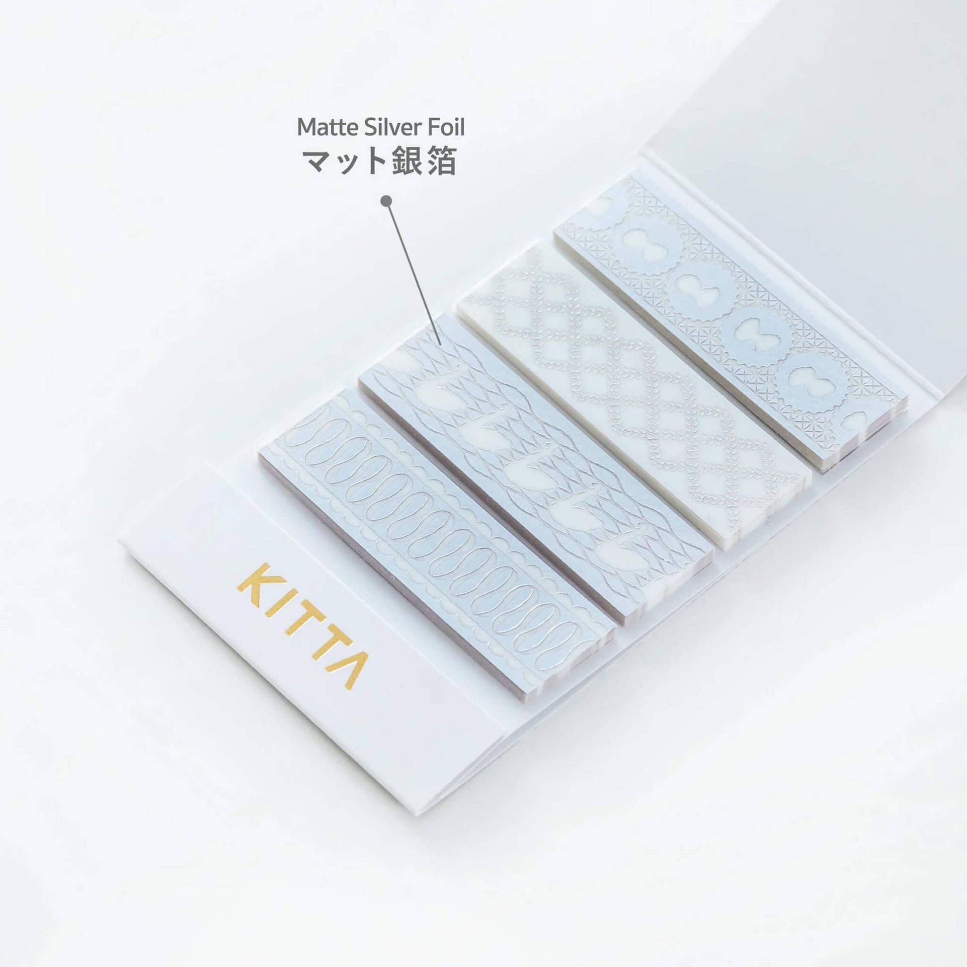 King Jim HITOTOKI KITTA Basic Washi Tape Reprinted - Lace (Foil) - Kitta