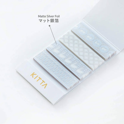 King Jim HITOTOKI KITTA Basic Washi Tape Reprinted - Lace (Foil) - Kitta