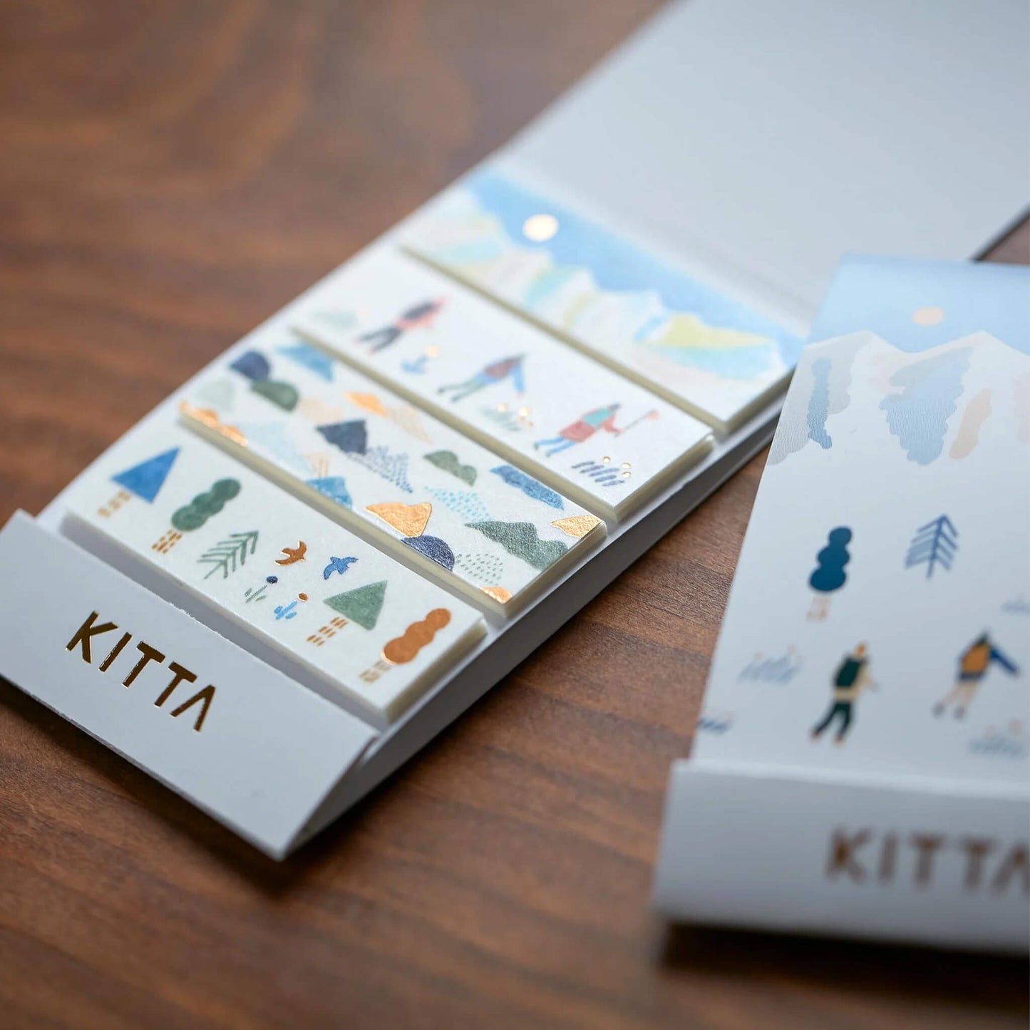 King Jim HITOTOKI KITTA Basic Washi Tape Reprinted - Mountain (Foil) - Kitta
