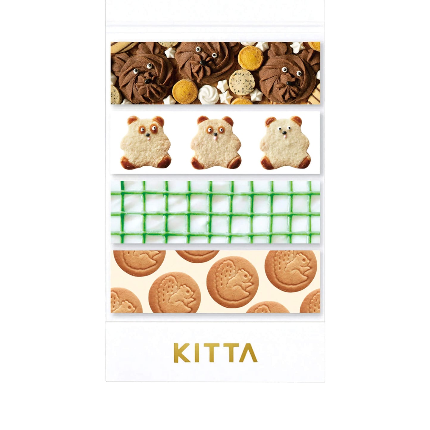 King Jim HITOTOKI KITTA Basic Washi Tape - Snack Time - Kitta