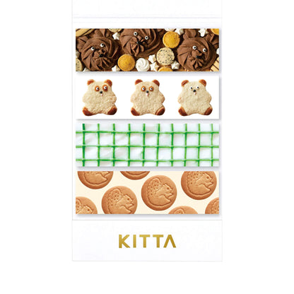 King Jim HITOTOKI KITTA Basic Washi Tape - Snack Time - Kitta