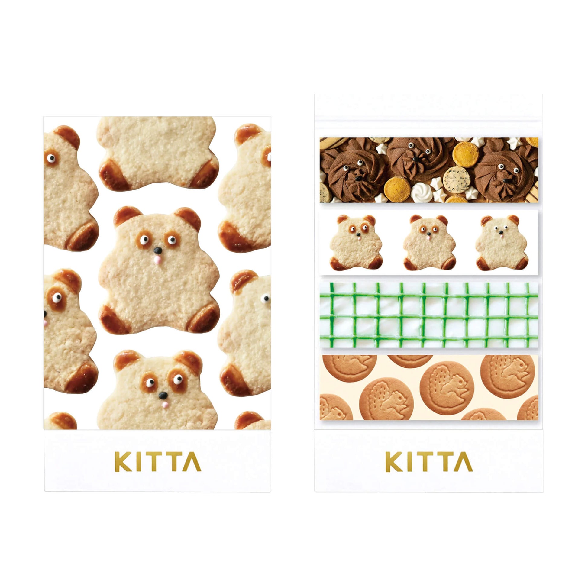 King Jim HITOTOKI KITTA Basic Washi Tape - Snack Time - Kitta