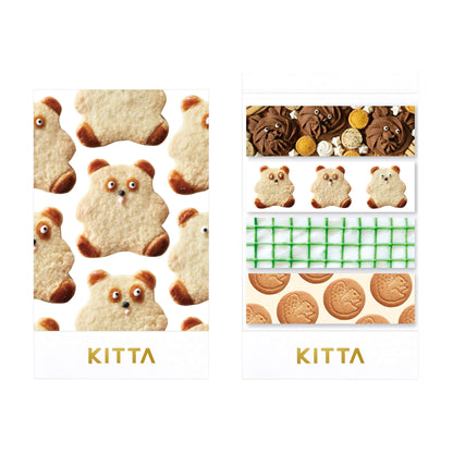 King Jim HITOTOKI KITTA Basic Washi Tape - Snack Time - Kitta
