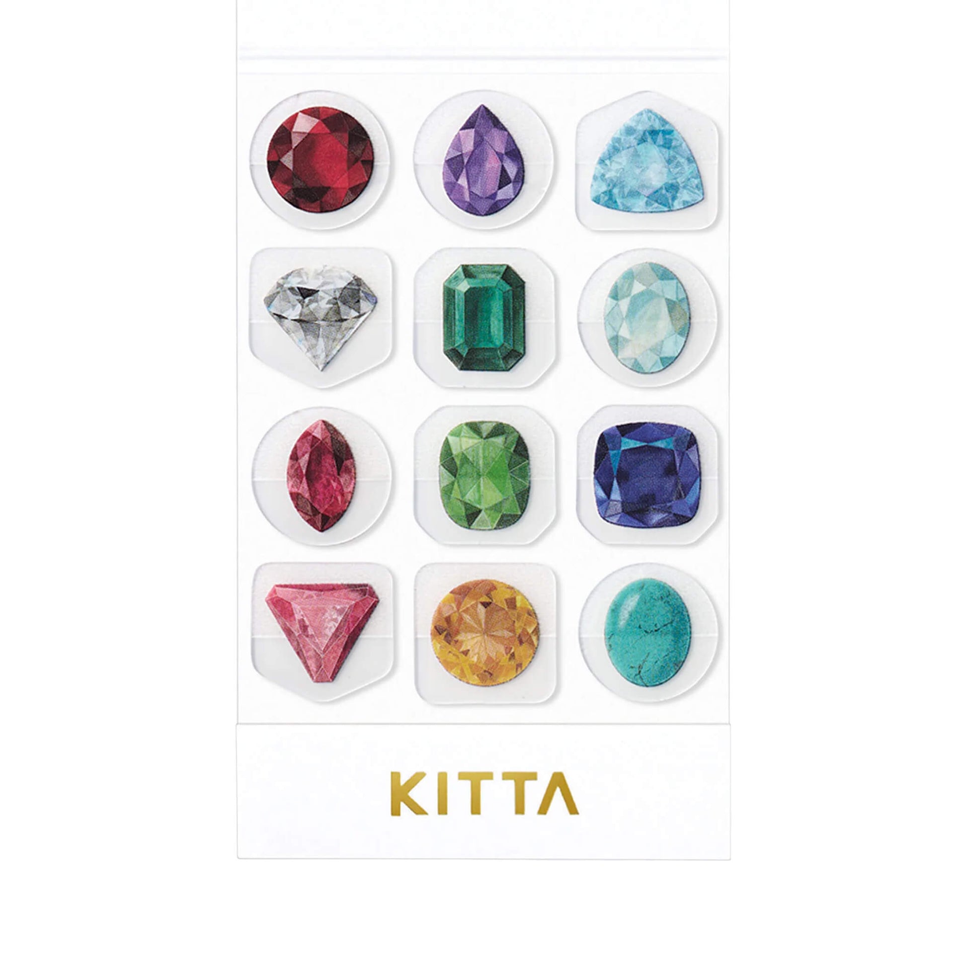 King Jim HITOTOKI KITTA Clear Sticker - Birthstone (Icon) - Kitta
