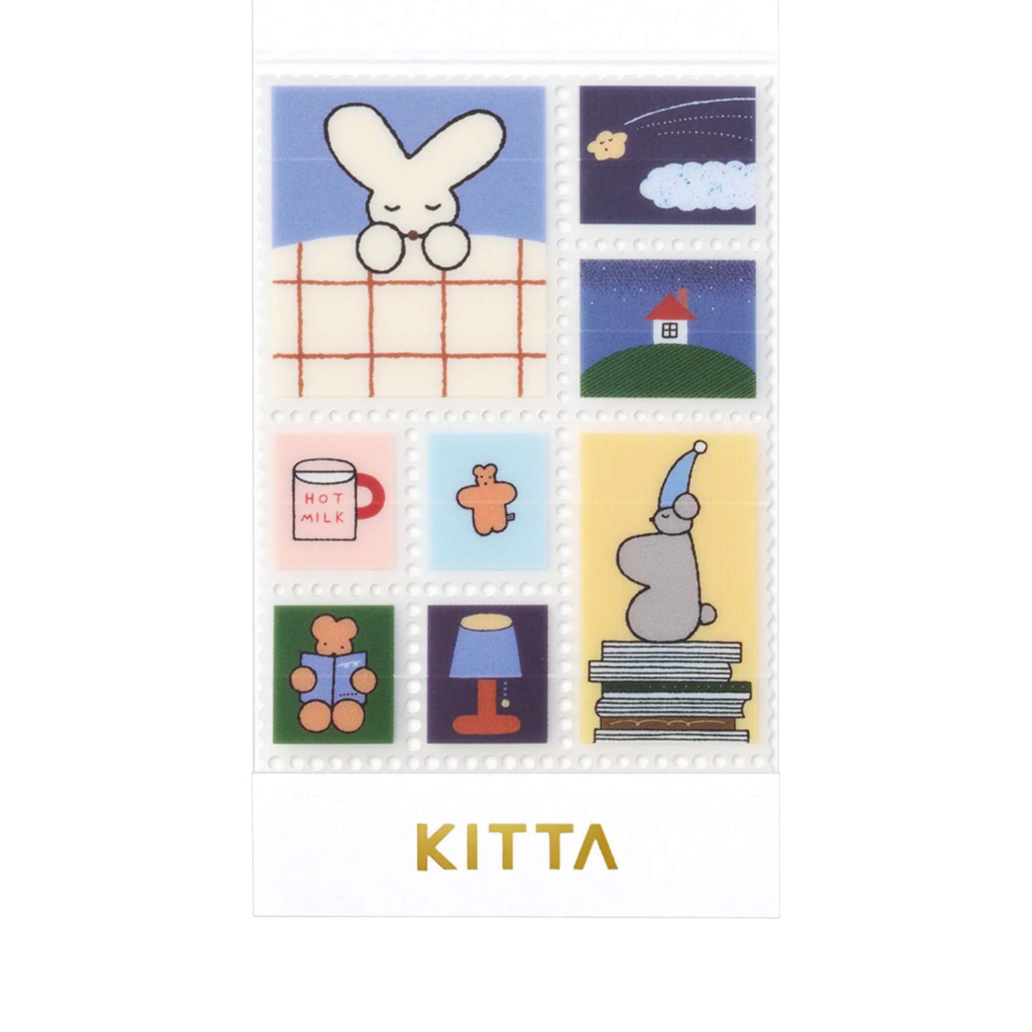 King Jim HITOTOKI KITTA Clear Sticker - Good Night - Kitta
