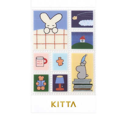 King Jim HITOTOKI KITTA Clear Sticker - Good Night - Kitta