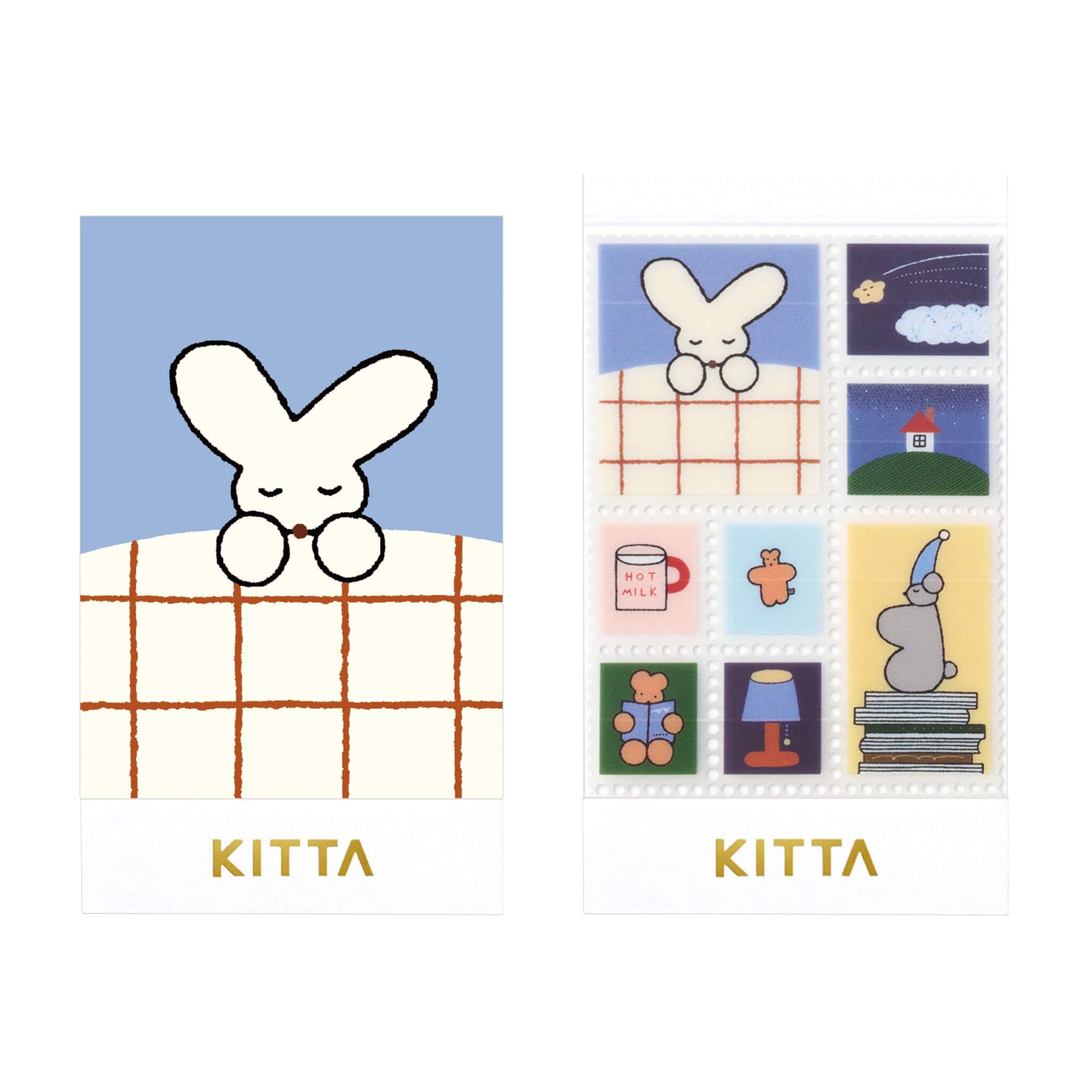 King Jim HITOTOKI KITTA Clear Sticker - Good Night - Kitta