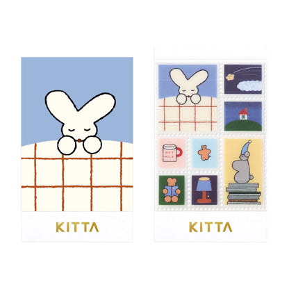 King Jim HITOTOKI KITTA Clear Sticker - Good Night - Kitta