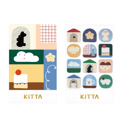 King Jim HITOTOKI KITTA Clear Sticker - Ouchi (Icon) - Kitta