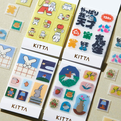 King Jim HITOTOKI KITTA Clear Sticker - With Cats - Kitta