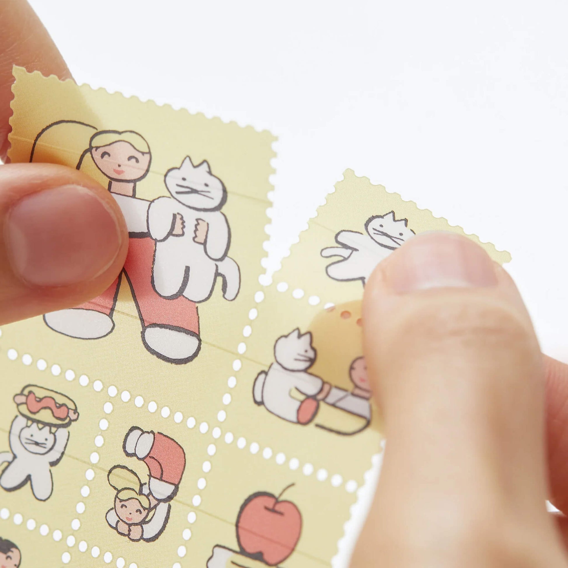 King Jim HITOTOKI KITTA Clear Sticker - With Cats - Kitta