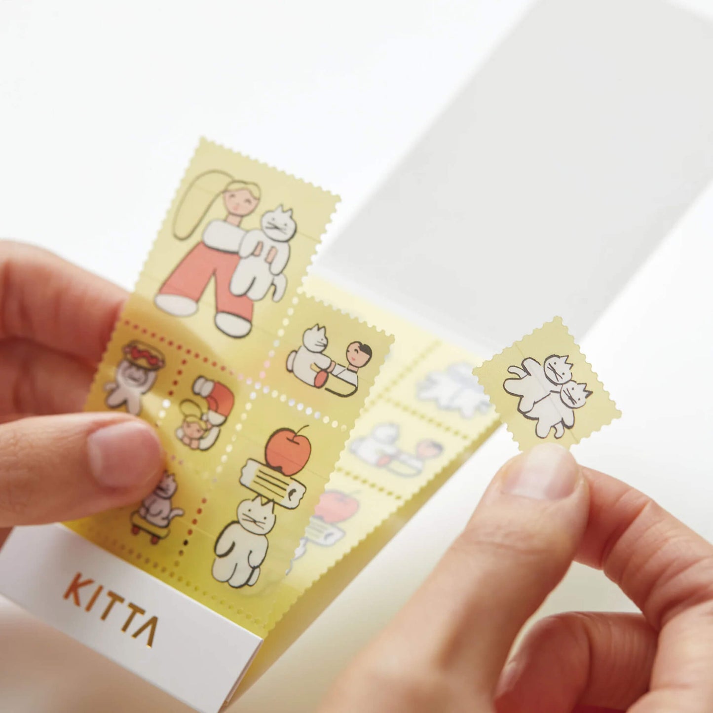 King Jim HITOTOKI KITTA Clear Sticker - With Cats - Kitta