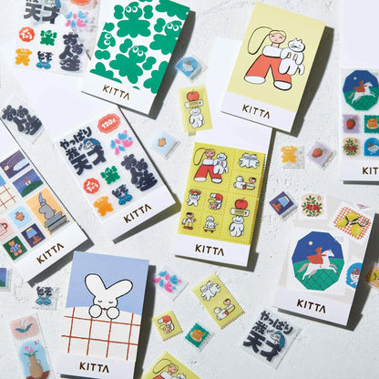 King Jim HITOTOKI KITTA Clear Sticker - With Cats - Kitta