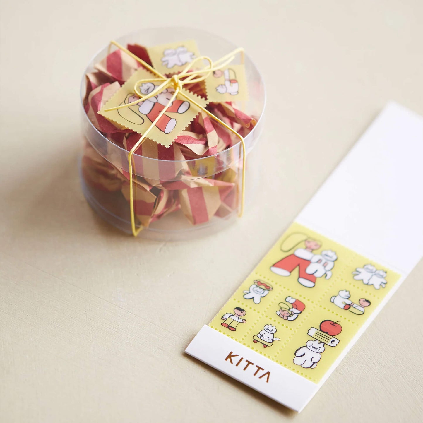 King Jim HITOTOKI KITTA Clear Sticker - With Cats - Kitta
