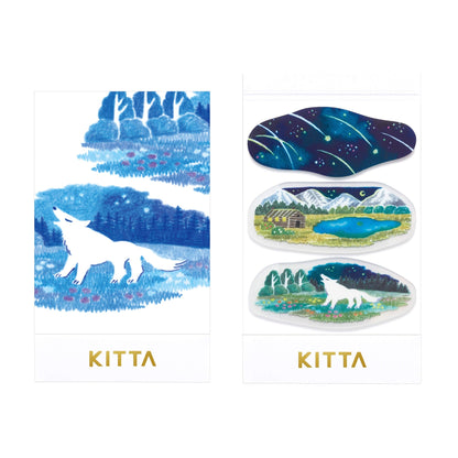 King Jim HITOTOKI KITTA Clear Tape - Night Sky - Kitta