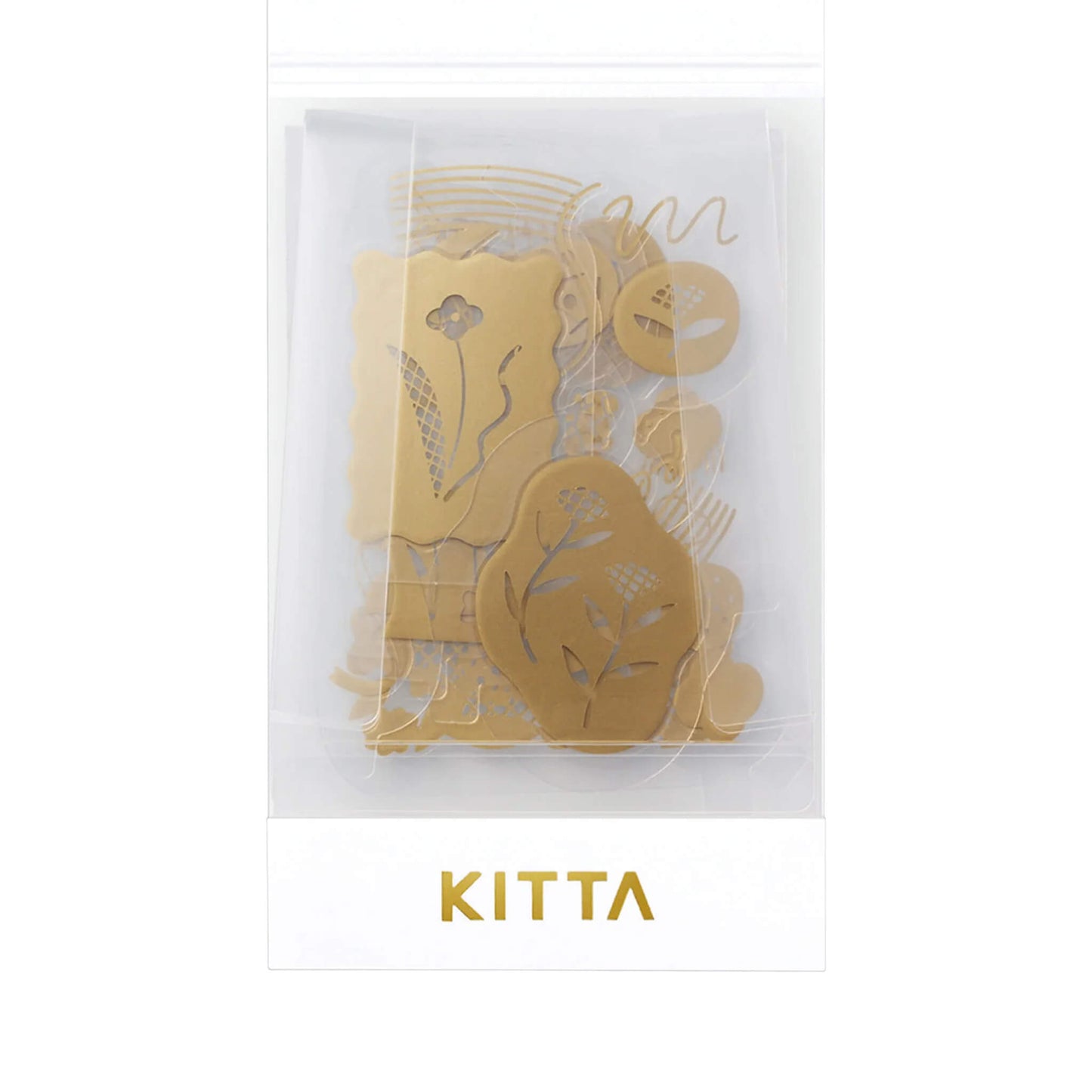 King Jim HITOTOKI KITTA Flake Transfer Sticker - Hanauta - Kitta