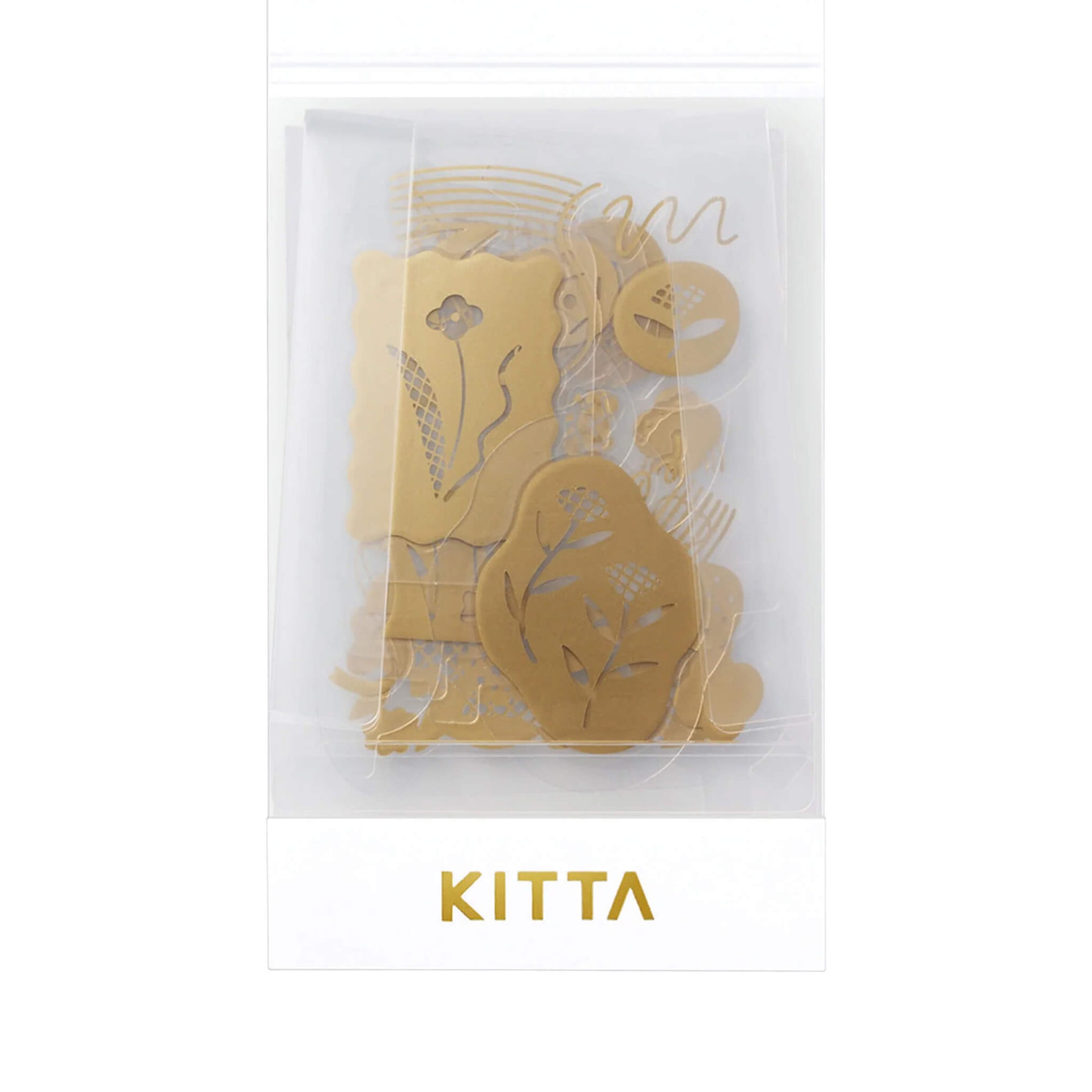King Jim HITOTOKI KITTA Flake Transfer Sticker - Hanauta - Kitta