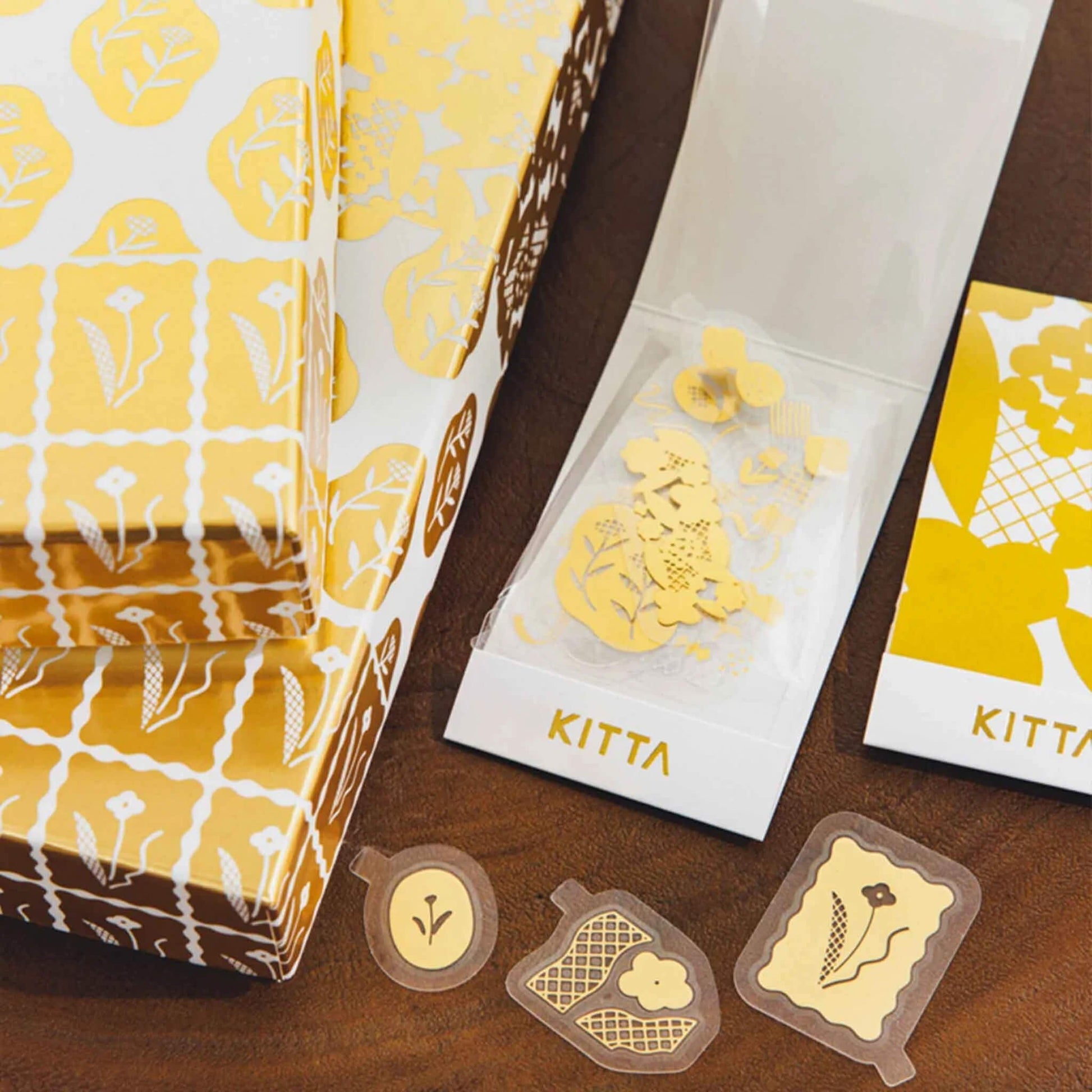 King Jim HITOTOKI KITTA Flake Transfer Sticker - Hanauta - Kitta