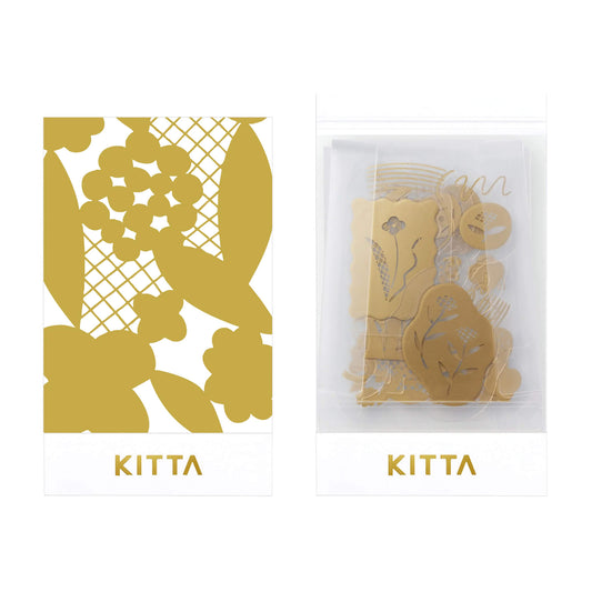 King Jim HITOTOKI KITTA Flake Transfer Sticker - Hanauta - Kitta