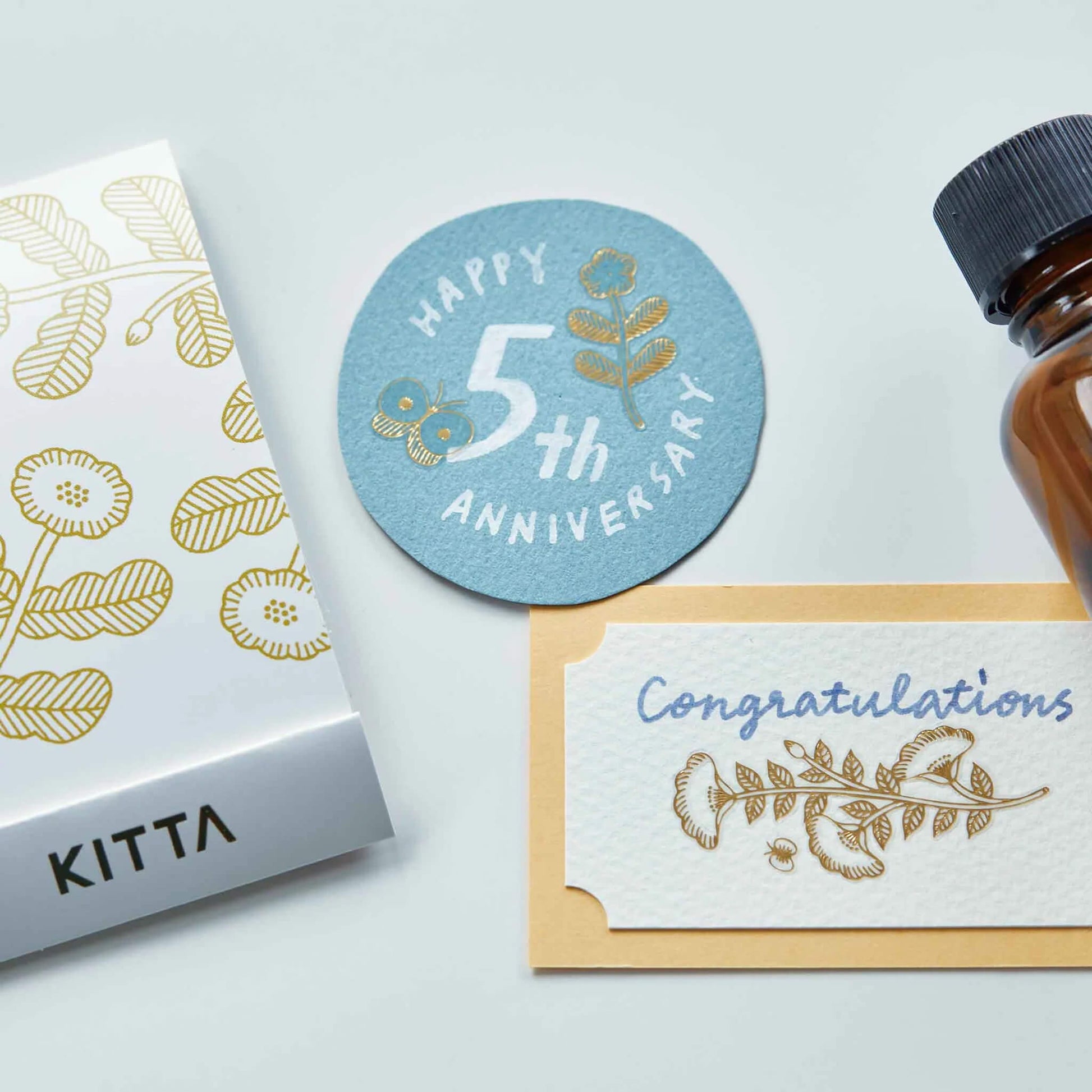 King Jim HITOTOKI KITTA Flake Transfer Sticker - Kagayaki - Kitta
