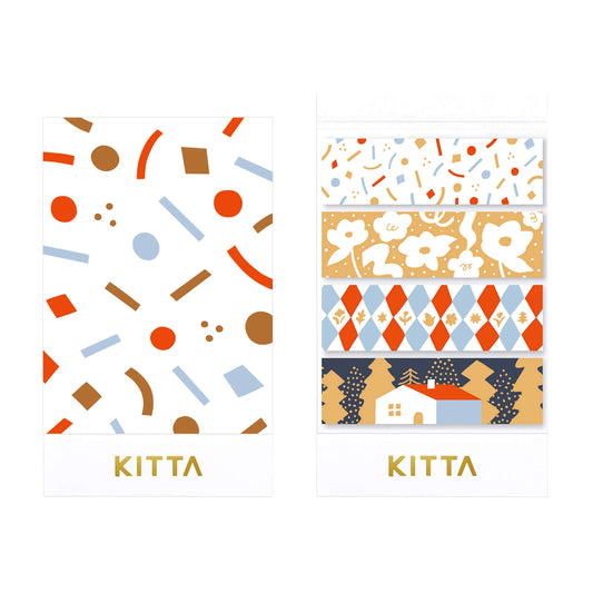 King Jim HITOTOKI KITTA Limited Washi Tape - Christmas (Foil) - Kitta