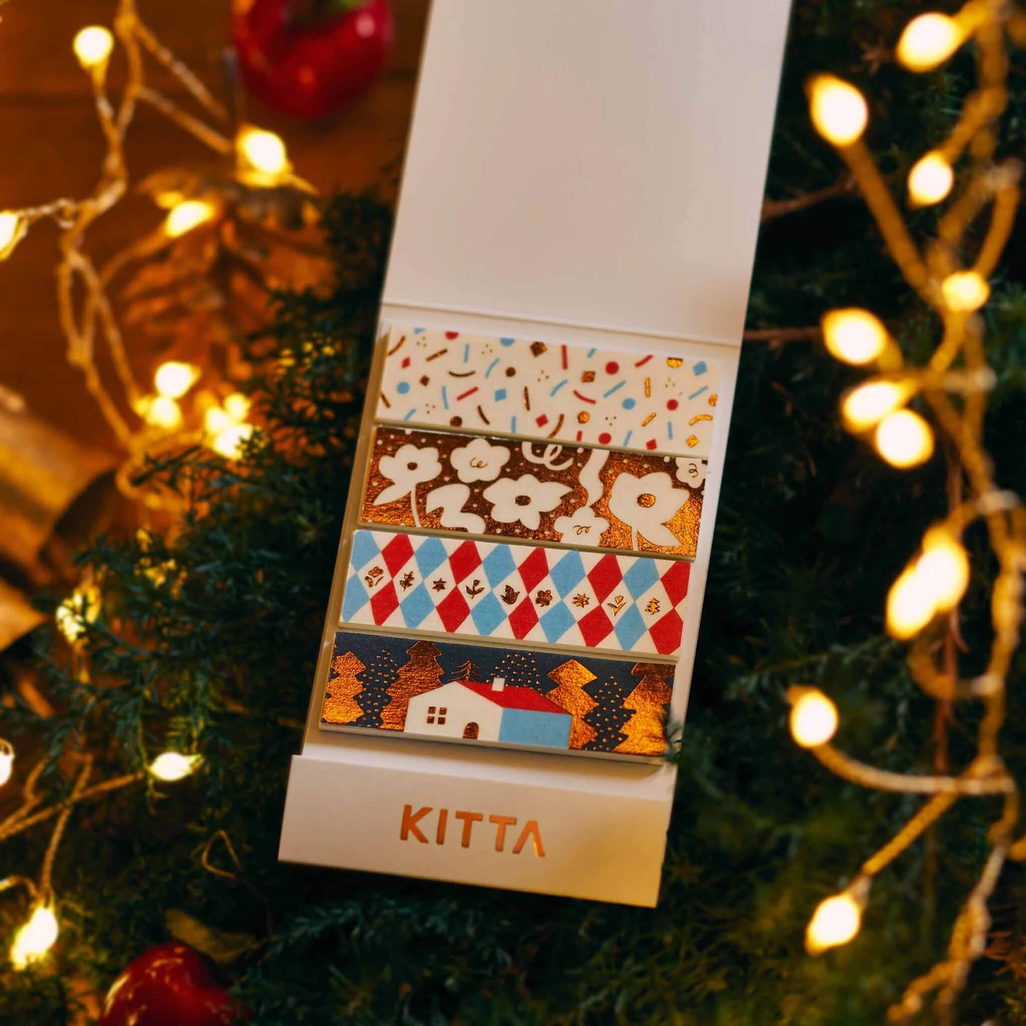 King Jim HITOTOKI KITTA Limited Washi Tape - Christmas (Foil) - Kitta