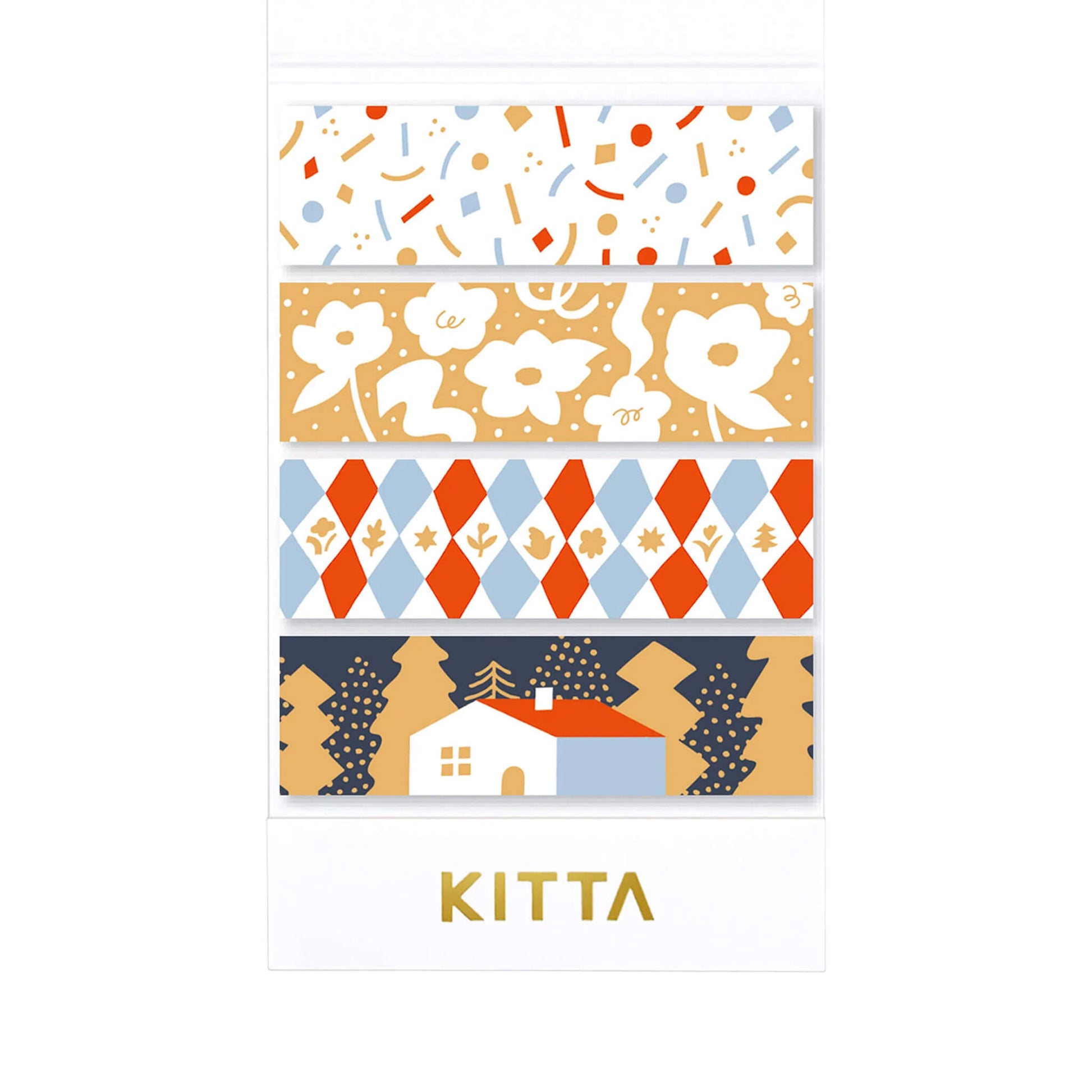 King Jim HITOTOKI KITTA Limited Washi Tape - Christmas (Foil) - Kitta