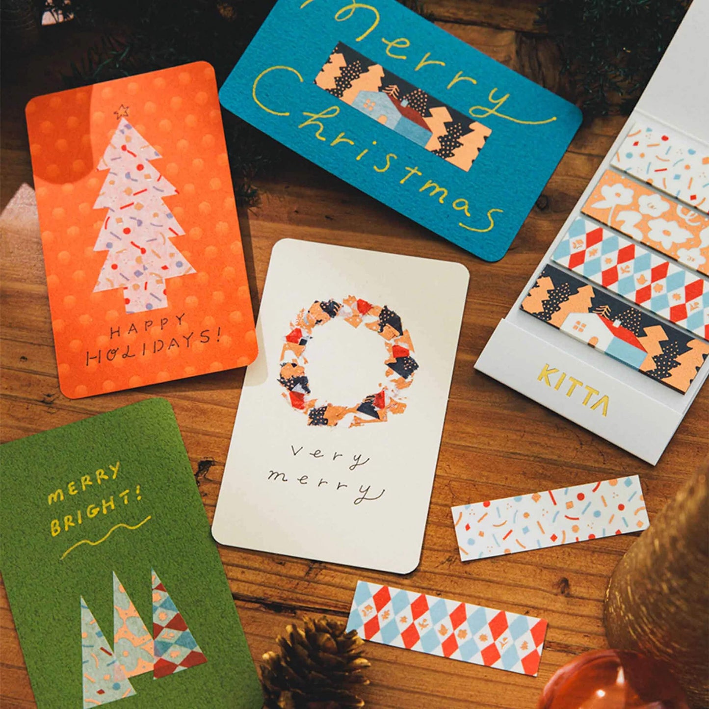 King Jim HITOTOKI KITTA Limited Washi Tape - Christmas (Foil) - Kitta