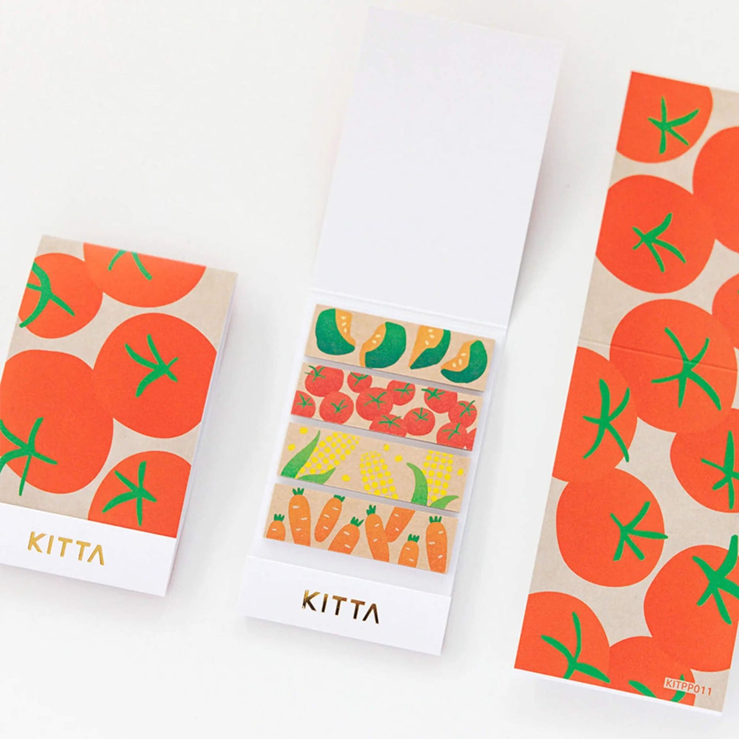 King Jim HITOTOKI KITTA Special Kraft Washi Tape - Vegetables - Kitta